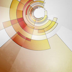 Techno Vector Circle Abstract Background