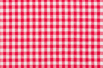 Red, whire checkered tartan, pattern.