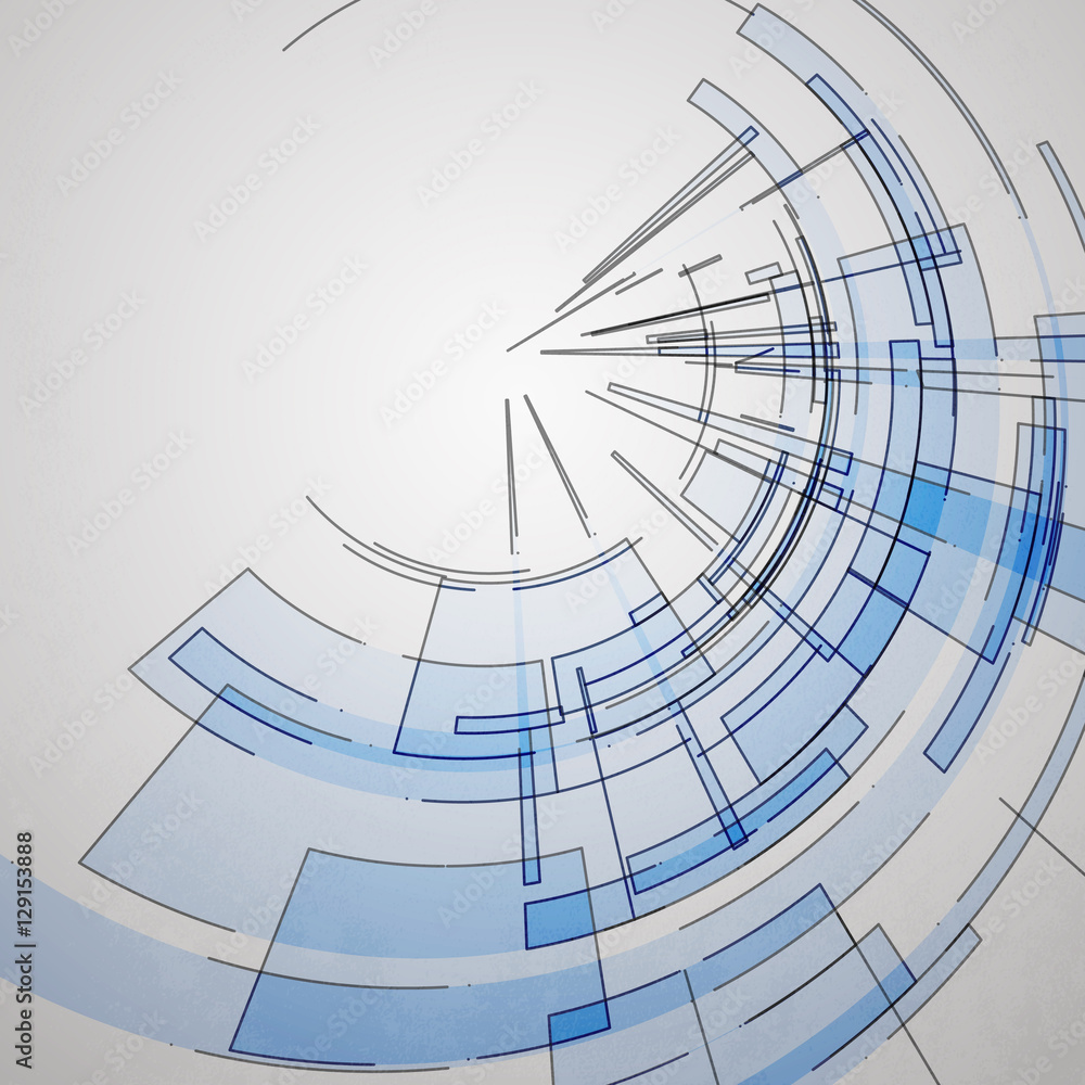 Aufkleber techno vector circle abstract background