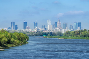 Panorama Warszawy - obrazy, fototapety, plakaty