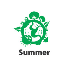 vector logo summer