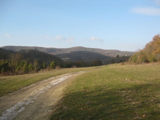 Зимняя дорога на Кавказе