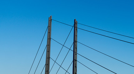 Fototapeta premium Rheinkniebrücke Düsseldorf