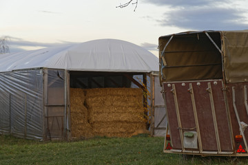 straw bales for horses