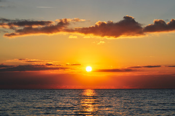 View on a colorful scarpet