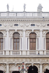 Fototapeta na wymiar Facade of building in Venice Italy