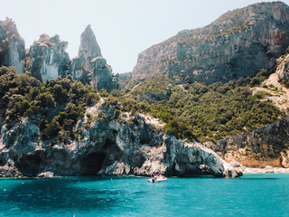 Scenery of sardinia coast in San Teodoro in Italy