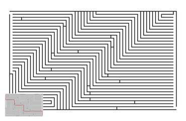 Large Vector Horizontal Maze with Answer 34