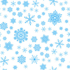 Seamless pattern from snowflakes