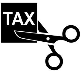 Tax Cut Icon