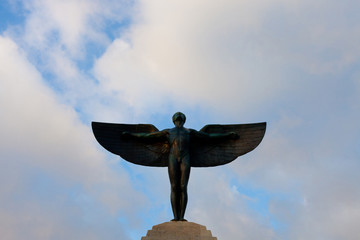 flight of the Icarus sculpture