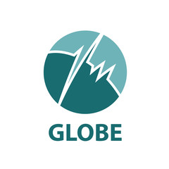 vector logo globe