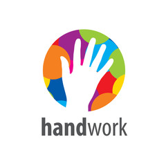 vector logo hand