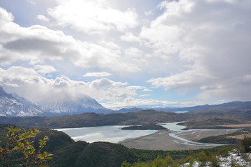 Naklejka na ściany i meble Landscape in Patagonia Chile