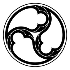 WEB ART DESIGN TRYSKELL CELTIQUE ABBAYE VITRAIL 010