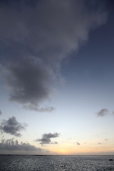 Beautiful Sunset of the guam beach