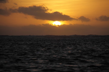 Obraz premium Beautiful Sunset of the guam beach