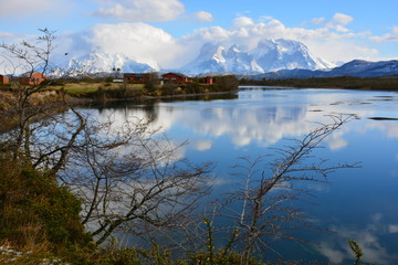 landscape of Country side in Patagonia Chile