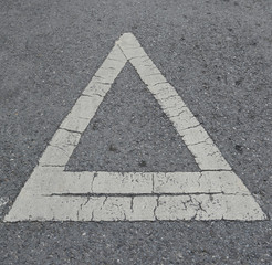 Obraz premium Sign on the for driving direction