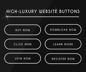 Collection of Simple High-Luxury Website Buttons - 129174486