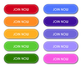 Set of 'Join Now' Buttons
