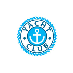 vector logo yacht