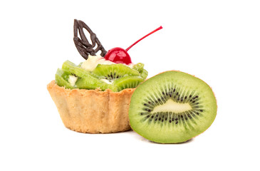 Tart with kiwi