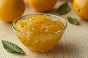  Bowl with homemade marmalade