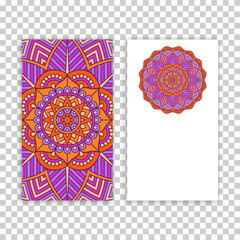 Business card. Vintage decorative elements.