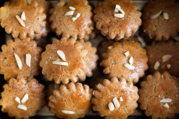 Lebkuchen Plätzchen, Draufsicht