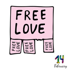 Isolated announcing free love
