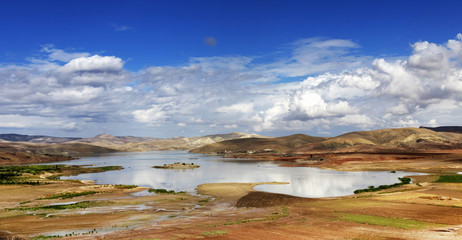 Alpine landscape in Atlas Mountains, Morocco, Africa