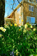 PORT TOWNSEND, WA - APRIL 12, 2014: Exterior of Victorian style house. Port Townsend, WA.