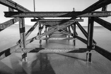 Old rusty iron bridge