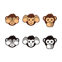 Three wise monkeys