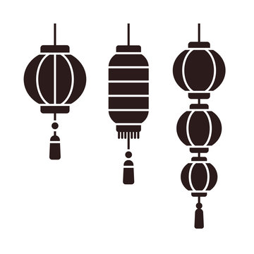 Chinese lanterns set