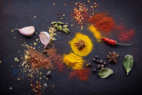 Variety of spices
