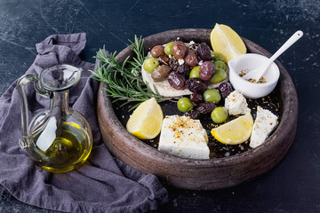 Greek Meze  - olives and Feta