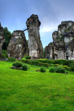 Fototapeta Die Externsteine im Teuteburger Wald