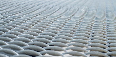 Gray metal mesh surface