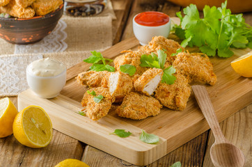 Chicken popcorn with garlic