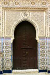 Moroccan traditional door in Marrakesh