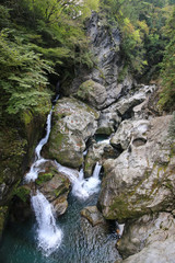 愛媛県　八釜渓谷　八釜の甌穴群