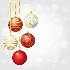 Set of Christmas balls