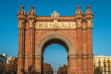 Naklejka premium Arc de Triomf of Barcelona Spain