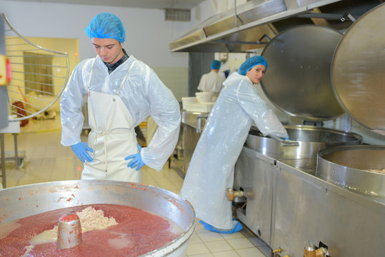 Food Maker At A Factory