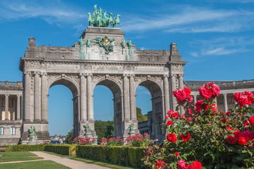 Obraz premium Cinquantenaire arch in Brussels Belgium
