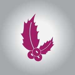 new year rowanberry Vector illustration christmas rowanberry