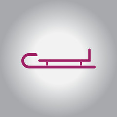 Sleigh Vector illustration Christmas Sleigh