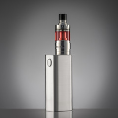 electronic cigarette over a gray background